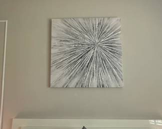 Madison Park Signature Sunburst Hand Painted Dimensional Wall Art