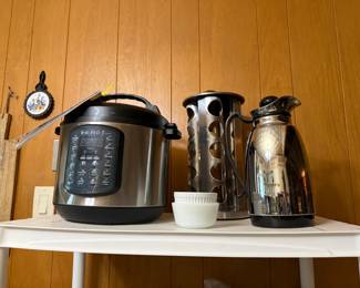 Insta Pot, Spice Rack & Carafe