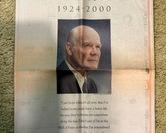 Tom Landry The Dallas Morning News - Issue 2/14/2000