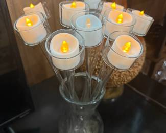 Set of 10 Votive w/Vase