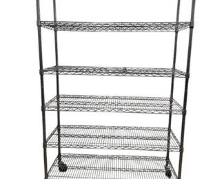 6 Tier Stainless Steel Wire Shelving Rack