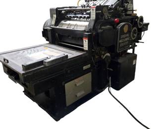 Original Heidelberg S Cylinder Diecutter With Inker