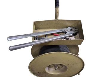 Green Industrial Strapping Cart