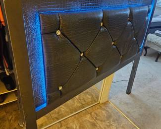 I did not expect this a queen size headboard that lights up with LED lights $80