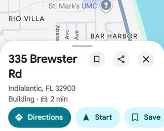 Here is a sneak peek of the address for next weekend sale indialantic Just south of funky's off of A1A. A lot closer to home than this sale