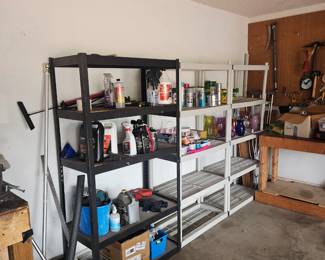 The plastic storage shelves are available for purchase $20 each but please if you buy them let us use them till Sunday