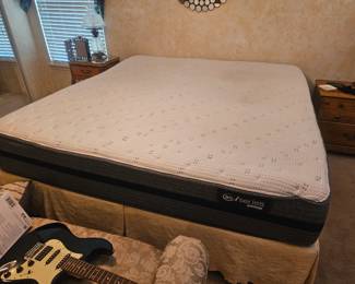 Here's the view of the king size bed serta I series