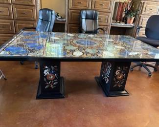 MARBLE TABLE SIDE