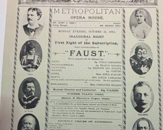 Metropolitan Opera House Playbills Early th Century fourth image