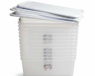 Sterilite Qt Clear Storage Boxes with Lids