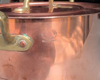 Mauviel MB Copper Stock Pot with Lid fourth image