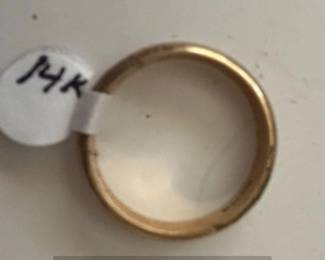 K Yellow Gold Wedding Band third image