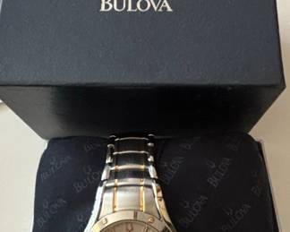 Bulova Americas Cup Stainless Steel and Gold Tone Watch