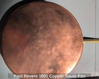 Paul Revere Copper Saut Pan B second image