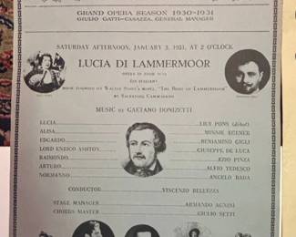 Metropolitan Opera House Playbills Early th Century second image