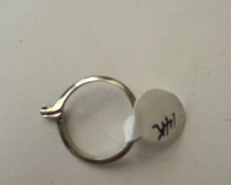 Assorted Rings K Gold Band, Silver Rings with Stones, and Statement Ring third image