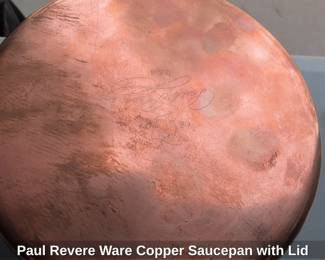 Paul Revere Ware Copper Saucepan with Lid third image
