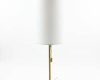 Adesso Fiona Table Lamp, Antique Brass with Marble Base