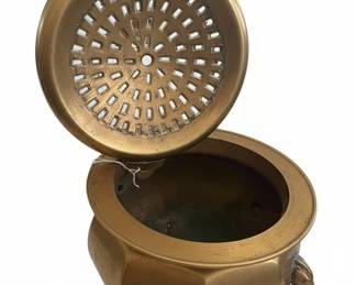 Vintage Brass Hot Pot or Brazier third image