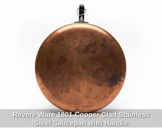 Revere Ware Copper Clad Stainless Steel Saucepan with Handle third image