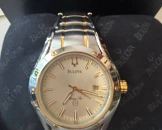 Bulova Americas Cup Stainless Steel and Gold Tone Watch second image