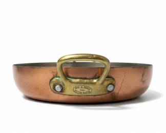 Mauviel France Copper Saut Pan with Cast Iron Handle second image