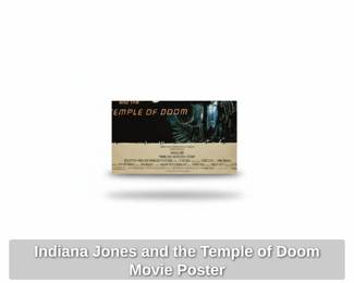 Indiana Jones and the Temple of Doom Movie Poster