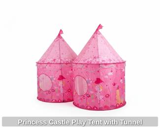Princess Castle Play Tent with Tunnel