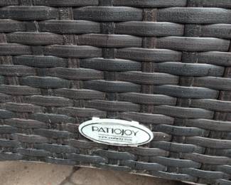 Patiojoy Wicker Armchairs with Red Cushions third image