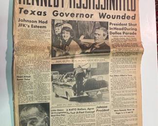 The Denver Post Kennedy Assassination Newspapers issues fourth image