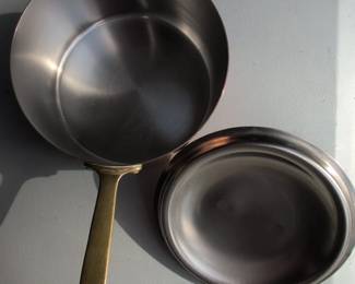 Paul Revere Ware Copper Stainless Steel Saucepan with Lid second image