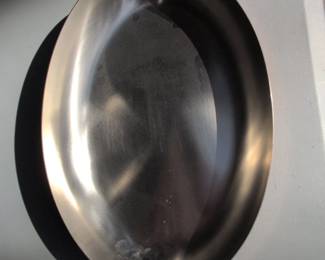 Vintage Paul Revere Copper Saut Pan with Brass Handles