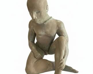 Terracotta Sculpture of a Young Child