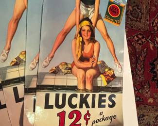 Lucky Strike Cigarettes Always Good For Form Advertising Posters Set of third image