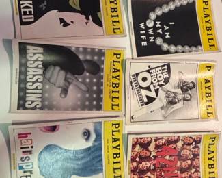 Broadway Playbills Collection Assassins, Wicked, I Am My Own Wife, The Boy From Oz, Hairspray, nd Street