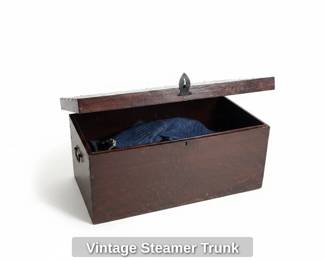 Vintage Steamer Trunk second image