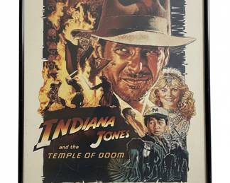 Indiana Jones and the Temple of Doom Original US One Sheet Movie Poster