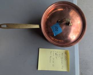 Paul Revere Ware Copper Saucepan with Lid