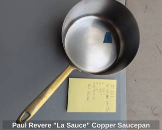 Paul Revere La Sauce Copper Saucepan second image