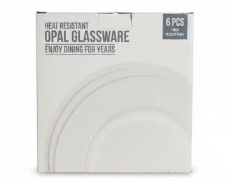 Heat Resistant Opal Glassware Dessert Plates