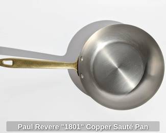 Paul Revere Copper Saut Pan