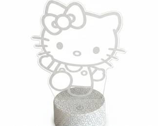 Hello Kitty LED Lamp with White Crackle Base fourth image