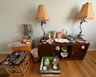 Pottery, lamps