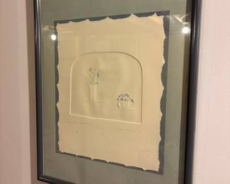 Embossed Art Print "Two Vases with Flowers" by Riechenbach, Edition 8/30