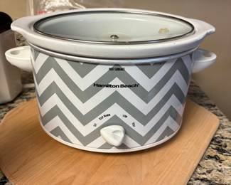 Hamilton Beach Slow Cooker with Chevron Pattern