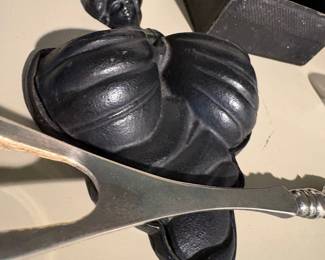 Victorian Cast Iron Figural Match Holder