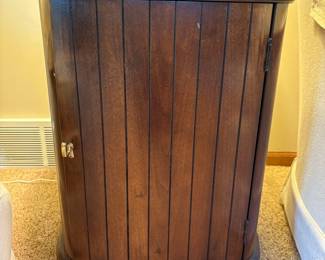 Vintage Drum/Cylinder Bedside Cabinet