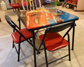 Disney Pixar Cars Folding Table and Chairs Set