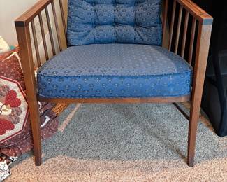 Mid-Century Modern Spindle Back Armchair