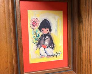 Ted DeGrazia "Flower Girl" Print